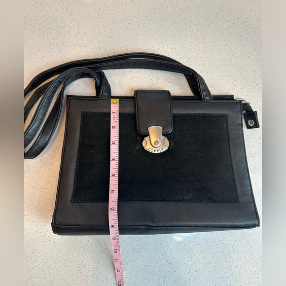 RARE genuine vintage Comely Paris Black Shoulder Bag/Purse w/ tag still attached - Picture 11 of 11